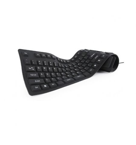 Клавиатура Gembird KB-109F-B, Flexible keyboard, USB, OTG adapter, bla Клавиатура Gembird KB-109F-B, Flexible keyboard, USB, OTG adapter, bla