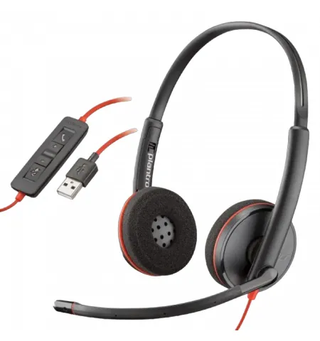 Наушники Plantronics Blackwire C3220, Чёрный