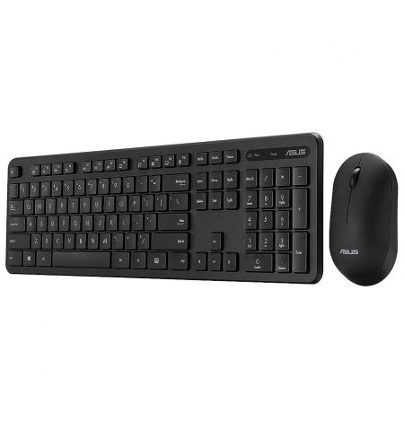 Клавиатура + мышь ASUS CW100 Black Wireless Keyboard and Mouse Set, Wi