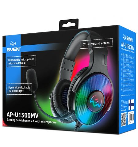 Cтереонаушники Gaming с микрофоном SVEN AP-U1500MV, Gaming Headphones