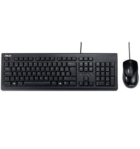 Клавиатура + мышь ASUS U2000 Black Keyboard + Mouse USB 90-XB1000KM000