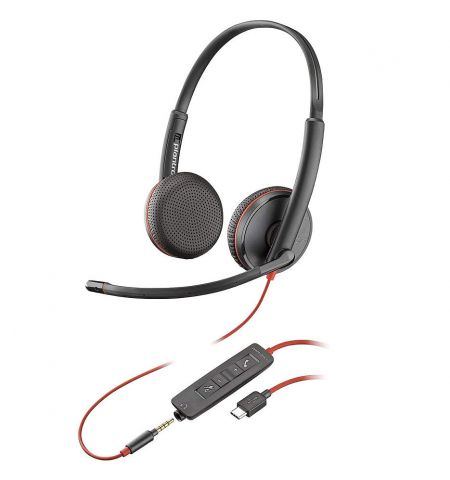 Plantronics Blackwire 3225 Stereo USB Type-C/ Jack 3.5mm Headset 20975