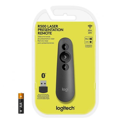 Презентер Logitech R500s Graphite Laser Presentation Remote 2.4 GHz wi