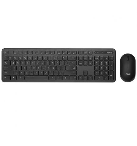 Клавиатура + мышь ASUS CW100 Black Wireless Keyboard and Mouse Set, Wi