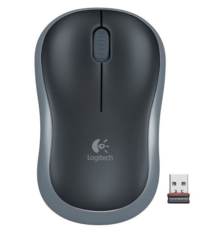 Logitech Wireless Mouse M185 Swift Grey, Optical Mouse for Notebooks,