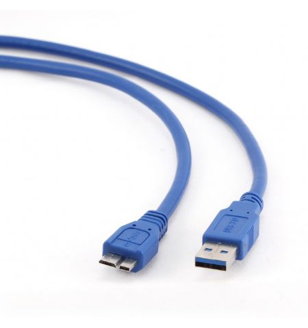 Cable microUSB3.0 - 3m (for external HDD) - Cablexpert -  CCP-mUSB3-AMBM-6, 3.0 m, USB 3.0 A-plug to Micro B-plug, Blue