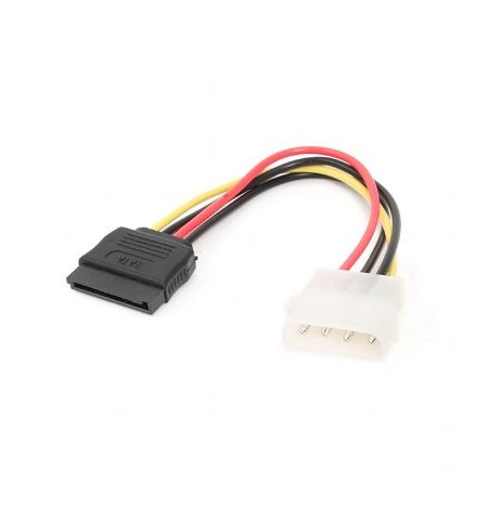 SATA Power Cable - 0.15m - Cablexpert CC-SATA-PS, Y-shaped power supply cable: SATA Power+Molex female to Molex male