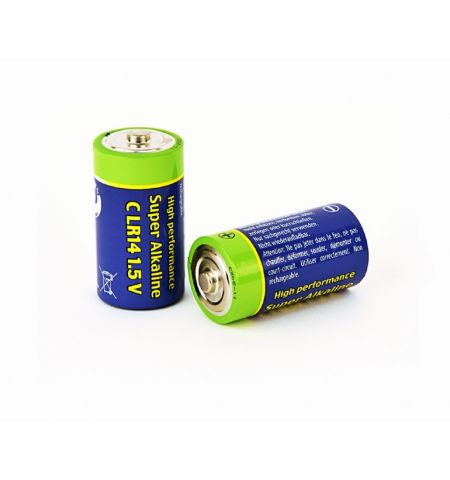 Gembird Alcaline Battery  C-cell LR14 1.5V,  2pcs, High performance and long lifetime