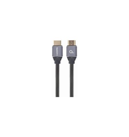 Cable HDMI 2.0 CCBP-HDMI-3M, Premium series 3 m, High speed  with Ethernet, Supports 4K UHD resolution at 60Hz, Nylon, Gold plated connectors, Copper AWG30