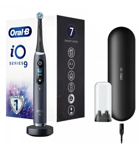 Электрическая зубная щетка Braun Oral-B iO 9, Black Onyx