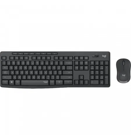 Клавиатура и мышь Logitech MK295, Беспроводное, Чёрный