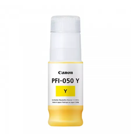 Картридж чернильный Canon PFI-050 Y, 70мл, Жёлтый
