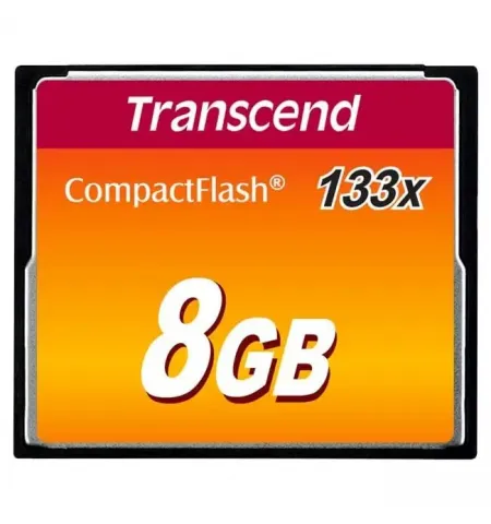 Карта памяти Transcend CompactFlash 133, 8Гб (TS8GCF133)