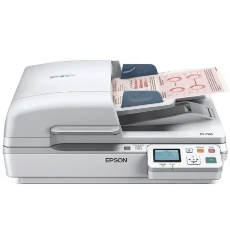 Потоковый Сканер Epson WorkForce DS-7500N, A4, Серый