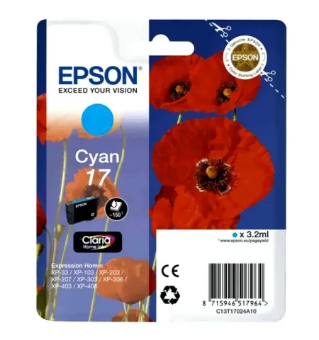 SALE_Ink Cartridge Epson T17024A10 Cyan