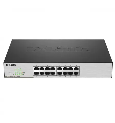 16-port 16*1GBASE-T EASY SMART, D-Link DGS-1100-16/B2A