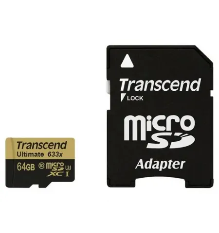 Карта памяти Transcend MicroSDXC Class 10, 64Гб (TS64GUSDU3)