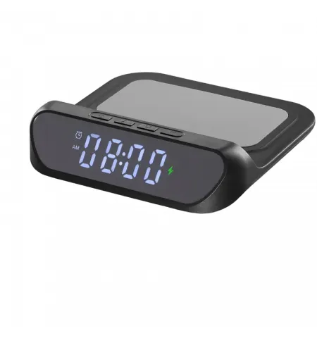 Подставка для зарядки Cellularline Smart Clock, Чёрный