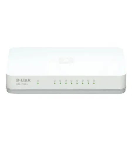 .8-port 10/100/1000Mbps Switch D-Link "DGS-1008A/D1A", Plastic Case