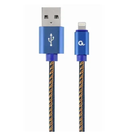 Кабель для зарядки и синхронизации Cablexpert CC-USB2J-AMLM-1M-BL, USB Type-A/Lightning, 1м, Синий