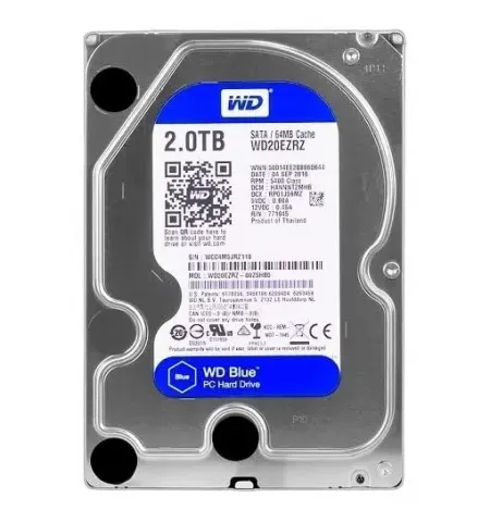 3.5" HDD  2.0TB-SATA-  64MB   Western Digital "Blue (WD20EZRZ)"