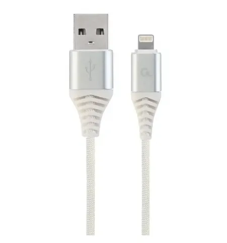 Кабель для зарядки и синхронизации Cablexpert CC-USB2B-AMLM-1M-BW2, USB Type-A/Lightning, 1м, Белый