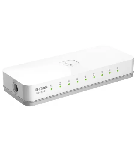 .8-port 10/100Mbps Desktop Switch D-Link "DES-1008C", Plastic Case