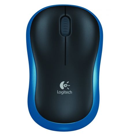 Logitech Wireless Mouse M185 Blue, Optical Mouse for Notebooks,
