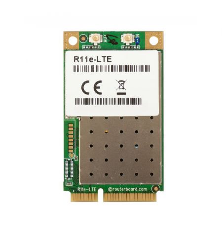 Placa miniPCI-e Mikrotik R11e-LTE / 2G/3G/4G/LTE / suport pentru benzi 1/2/3/5/7/8/20/38/40