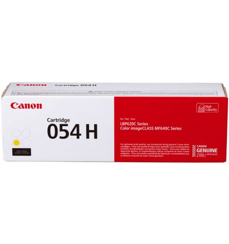 Laser Cartridge Canon 054H (3025C002), yellow (2300 pages) for LBP621Cw, LBP623Cdw, MF641Cw, MF645Cx, MF643Cdw