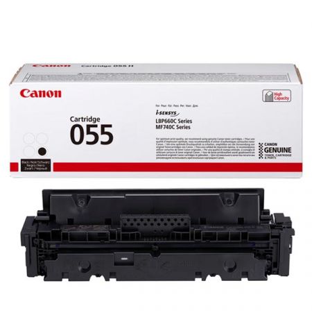Laser Cartridge Canon 055 (3016C002), black (2300 pages) for MF742Cdw, MF744Cdw, MF746Cx, LBP663Cdw, LBP664Cx