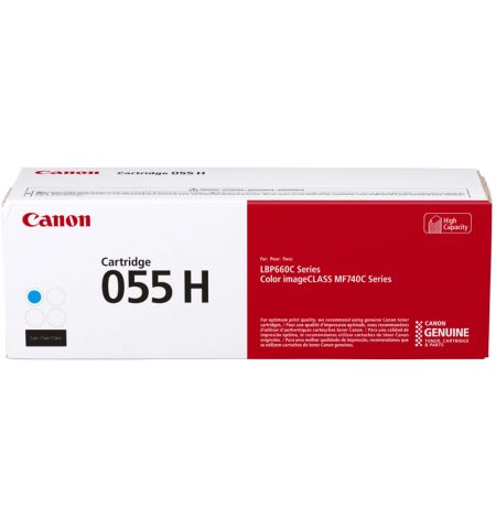 Laser Cartridge Canon 055H (3019C002), cyan (5900 pages) for MF742Cdw, MF744Cdw, MF746Cx, LBP663Cdw, LBP664Cx