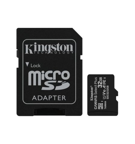 Карта памяти Kingston Canvas Select Plus microSD 32GB