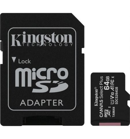 Card de memorie Kingston Canvas Select Plus microSD 64GB