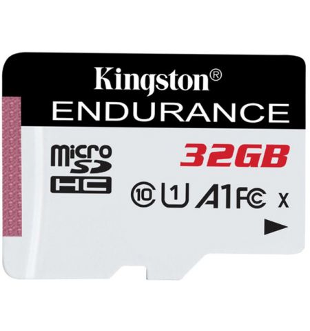 32GB microSD Class10 A1 UHS-I FC  Kingston High Endurance, 600x, Up to: 95MB/s, High performance, Seamless recording