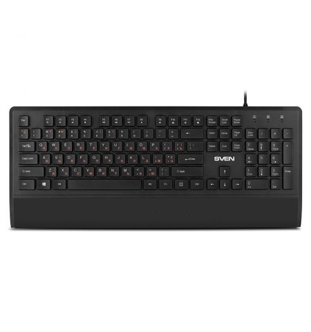 SVEN KB-E5500, Keyboard, 104 keys, 12 Fn-keys, Waterproof, Ergonomic