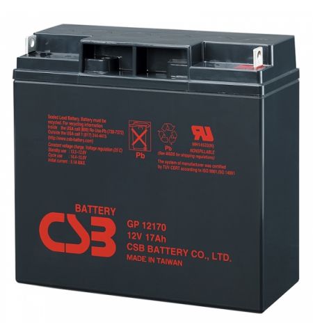 CSB Battery 12V 17AH, GP 12170, 3-5 Years Life Time