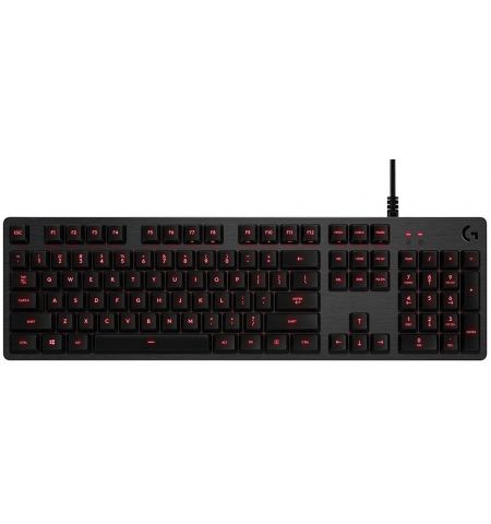 Logitech Mechanical Gaming Keyboard G413 Carbon, Backlighting RED LED, Romer G, USB