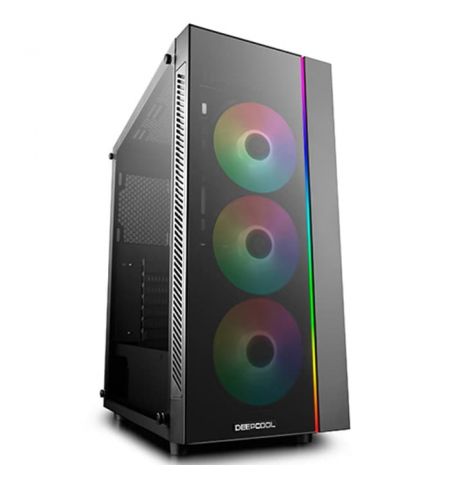 Carcasa DEEPCOOL MATREXX 55 V3 ADD-RGB 3F / w/oPSU / Side panel / 3x120mm ADD-RGB fans / ATX / Black