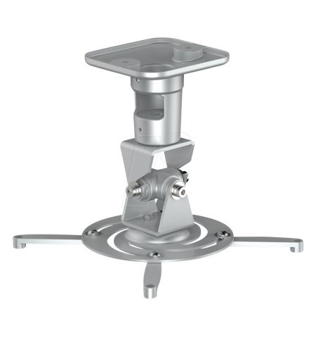 PureMounts PM-SPIDER-PLUS-S Suspension Bracket for Projector, Ceiling to Projector 225mm, tilt: +/- 180°, swivel:180°, rotade: 360°, max 15kg, Silver