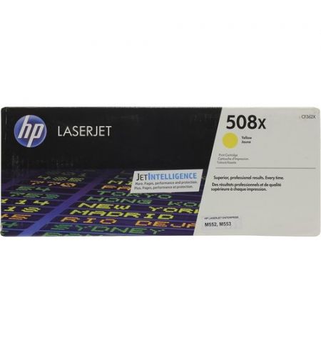 HP 508X (CF362X) High Yield Yellow Cartridge for HP Color LaserJet Enterprise M552dn, M553n, M553dn, M553x, 9,500 p.