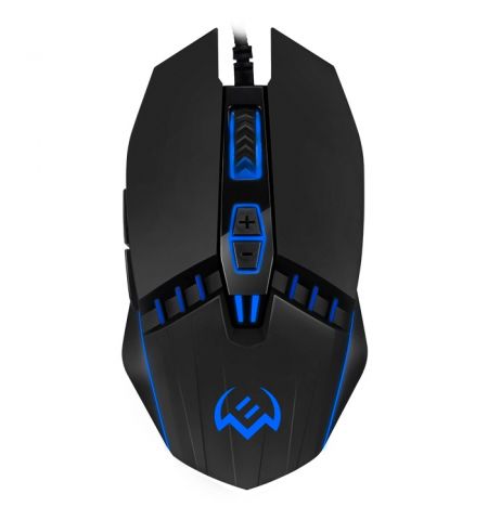 SVEN RX-G810 Gaming, Optical Mouse, 800-4000 dpi, 6+1 buttons (scroll wheel),  DPI switching modes, Two navigation buttons (Forward and Back),Soft Touch coating, USB, Black