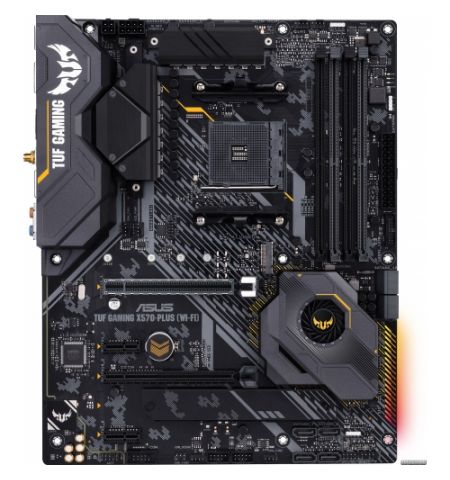 ASUS TUF GAMING X570-PLUS, Socket AM4, 14 Phases, AMD X570, Dual 4xDDR4-4400,