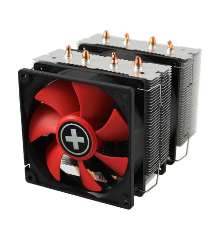 XILENCE Cooler XC044 "M504D" Performance C Series, Socket 2011/1150/1151/1155/1156/1366/2066/1200 & AM4/FM2+/AM3+, up to 180W, 2 fans - 92 x 92 x 25mm, Hydro-bering fan, 600-2200 rpm, 18.0~21.8dBA, 4pin, PWM,  4 heatpipes