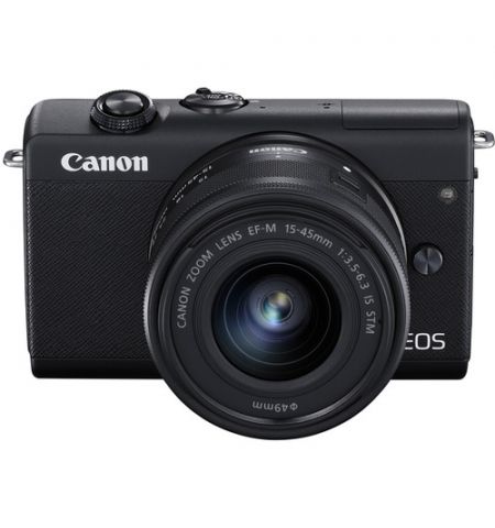 Mirrorless Camera CANON EOS M200 + 15-45 IS STM + 55-200 IS STM Black (3699C030)