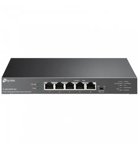 PoE коммутатор TP-LINK TL-SG105PP-M2, 4x 802.3af/at/bt PoE++