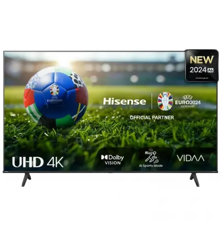 65" LED SMART Телевизор Hisense 65A6N, 3840x2160 4K UHD, VIDAA U7.0, Чёрный