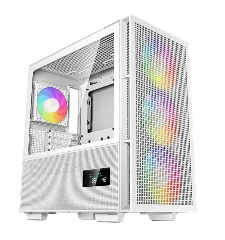 Компьютерный корпус Deepcool CH560 Digital WH, Midi-Tower, Без блока питания, Белый