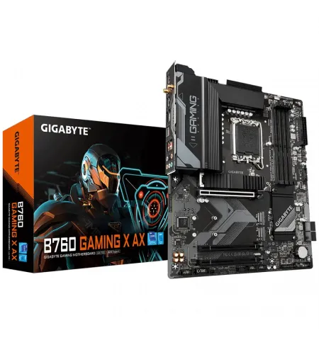 Материнская плата Gigabyte B760 GAMING X AX, LGA1700, Intel B760, ATX