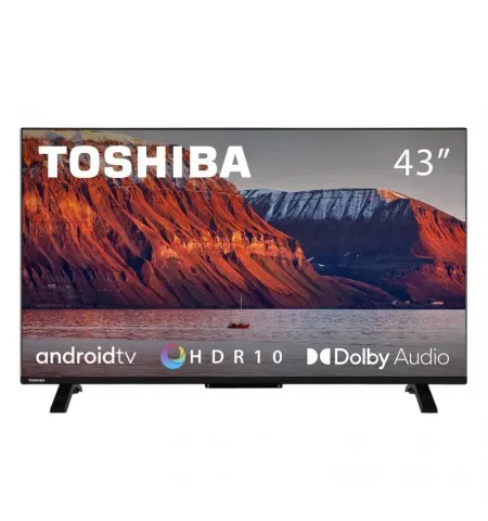 43" LED SMART Телевизор Toshiba 43LA2363DG, 1920x1080 FHD, Android TV, Чёрный